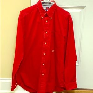 Men’s long sleeve Polo dress shirt